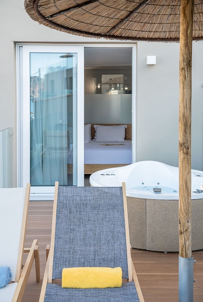 Private plunge pool at Vergina Beach Hotel, Chania