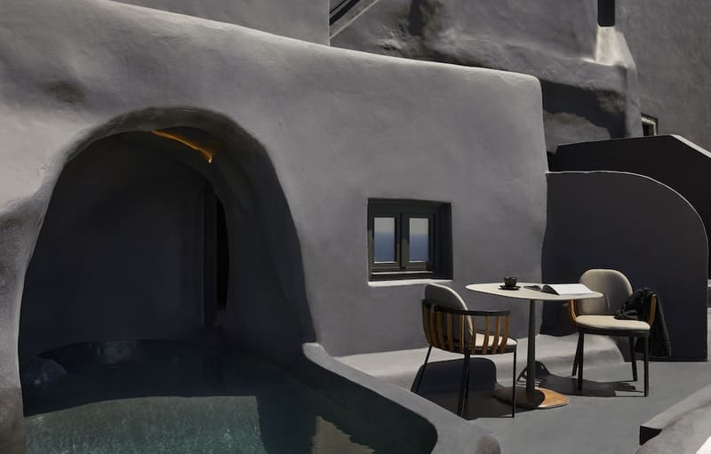 Private plunge pool at Kivotos Santorini - Preferred Hotels & Resorts, Santorini — photo 3