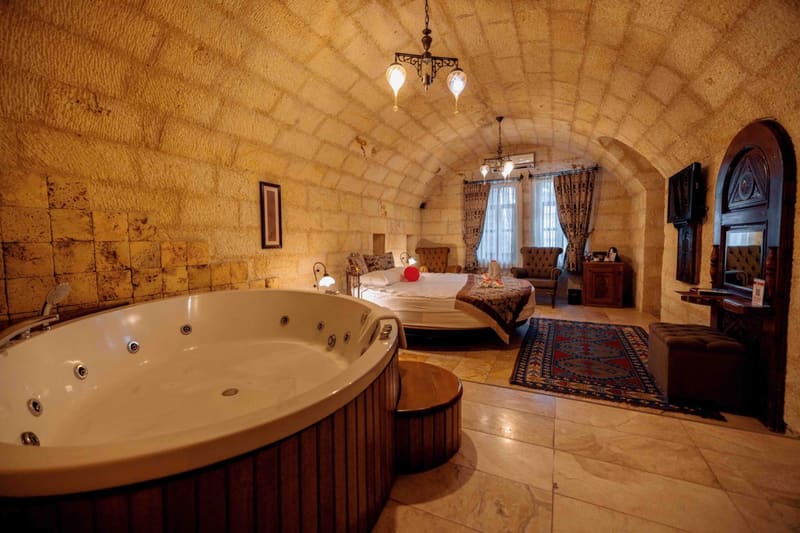 Private jacuzzi at Mithra Cave Cappadocia, Goreme
